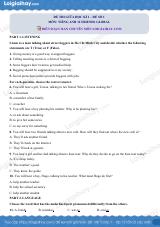 Đề thi giữa kì 1 Tiếng Anh 12 Friends Global - Đề số 1